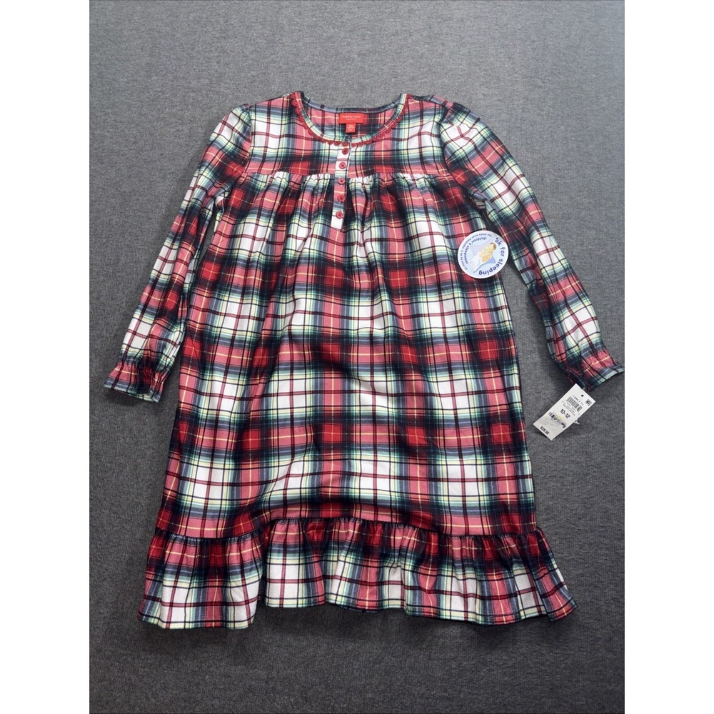 Little & Big‎ Kids Winterton Plaid Matching Family Pajamas Nightgown Large 10/12
